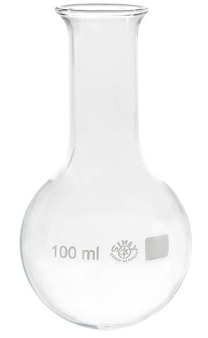 Ballon fond rond col étroit Simax 100ml (x10)
